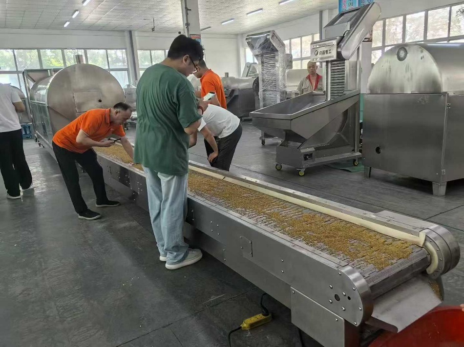 電磁流水線炒苦蕎機(jī)