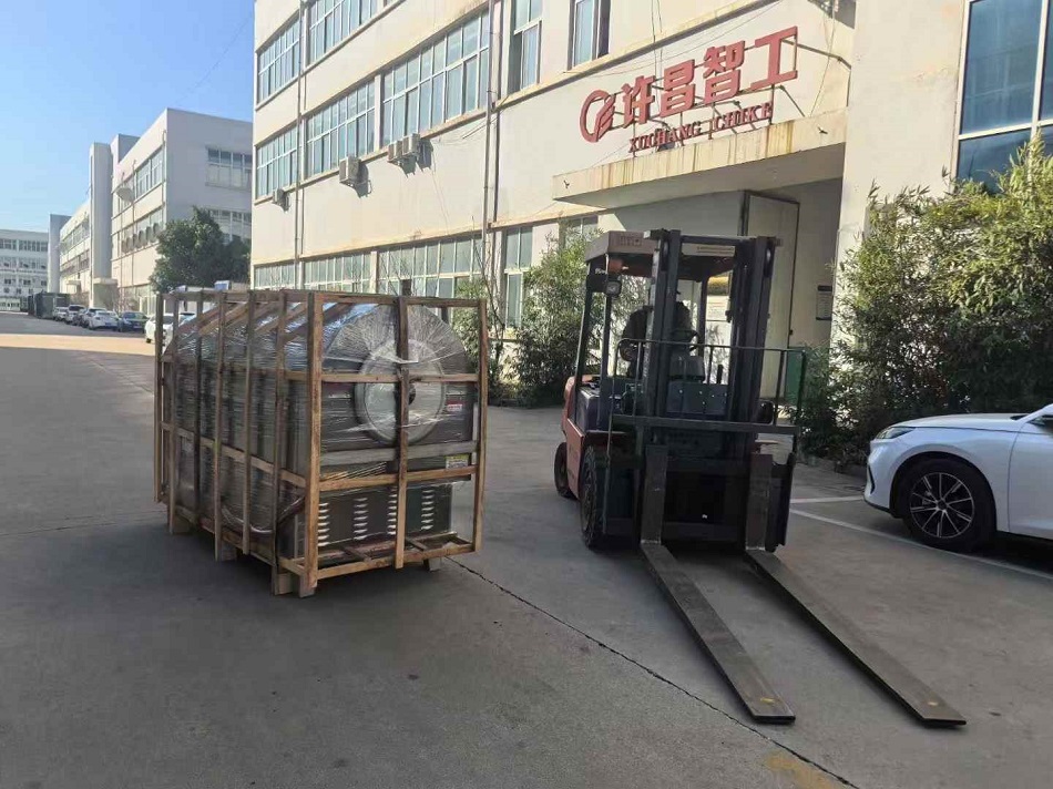 許昌智工100斤電磁炒調(diào)料機(jī)發(fā)貨河南周口